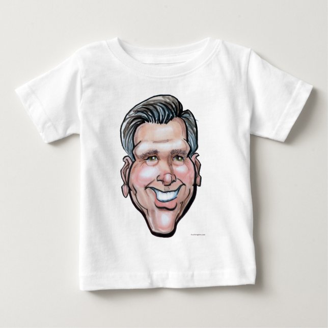 Camiseta Para Bebê Mitt Romney (Frente)