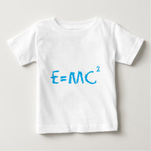 Camiseta Para Bebê Miúdo de E=MC2 Smart