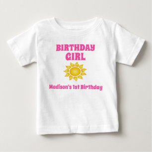 Camiseta Para Bebê Miúdo do bebê da criança do t-shirt do anivers