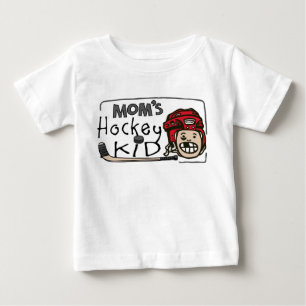 Camiseta Para Bebê Miúdo do hóquei da mãe