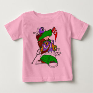 Camiseta Para Bebê Miúdo do jogador de golfe