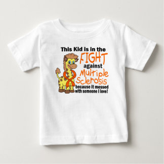 Camiseta Para Bebê Miúdo na luta contra a esclerose múltipla