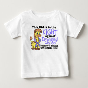 Camiseta Para Bebê Miúdo na luta contra o cancer esofágico