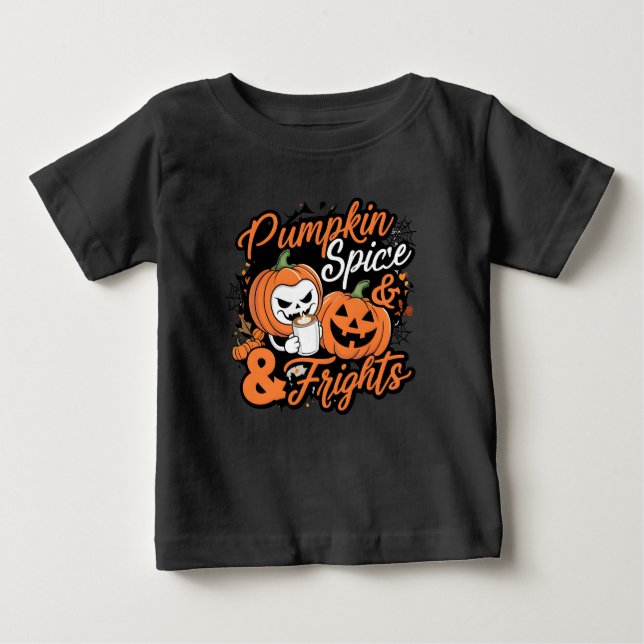 Camiseta Para Bebê Miúdos da Abóbora (Frente)