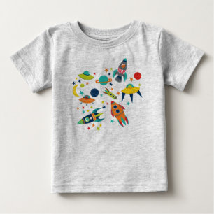 Camiseta Para Bebê Miúdos do espaço
