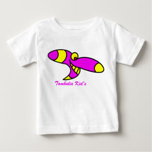 Camiseta Para Bebê miúdos do tambalia das engraçado-camisas
