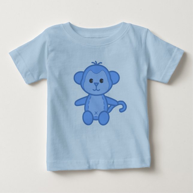 Camiseta Para Bebê Miúdos e bebê do macaco de mundo novo somente (Frente)