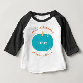Camiseta Para Bebê Miúdos personalizados abóbora do Dia das Bruxas da