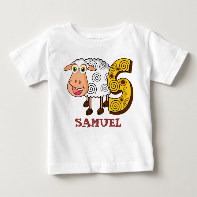 Camiseta Para Bebê Miúdos personalizados CARNEIROS de S (Frente)
