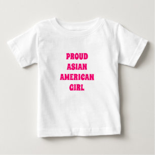 Camiseta Para Bebê Moça Americana Orgulhosa, Camiseta Bebê branca r