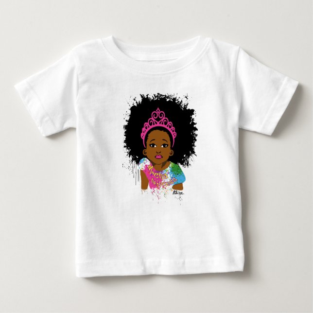 Camiseta Para Bebê Mocha Princess (Frente)