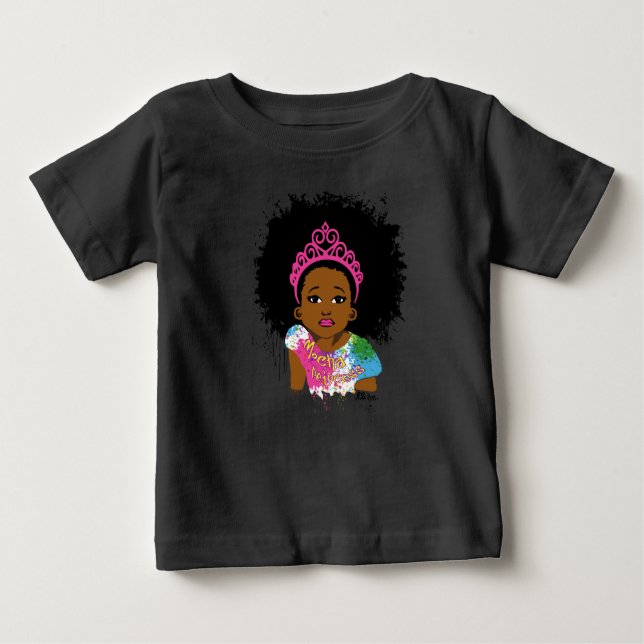 Camiseta Para Bebê Mocha Princess (Frente)