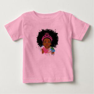 Camiseta Para Bebê Mocha Princess Baby Tee