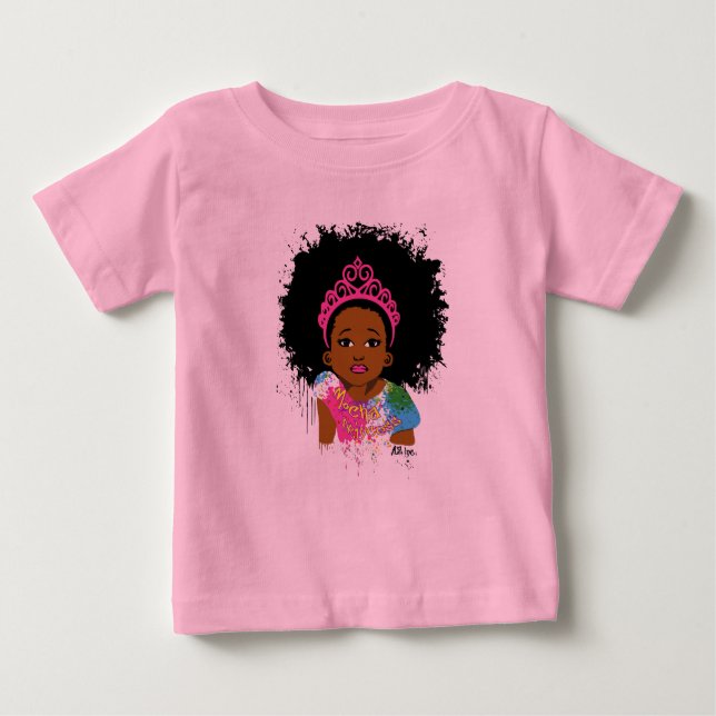 Camiseta Para Bebê Mocha Princess Baby Tee (Frente)