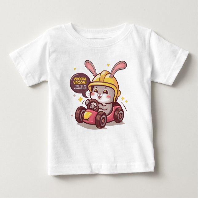 Camiseta Para Bebê Mochi Wheel (Frente)