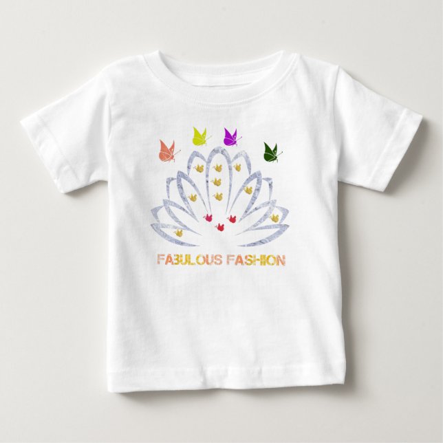 Camiseta Para Bebê moda fabulosa (Frente)