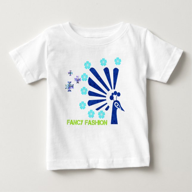 Camiseta Para Bebê moda sofisticada (Frente)