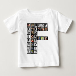 Camiseta Para Bebê Modelo de Colagem de Fotografias para os Melhores 