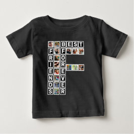Camiseta Para Bebê Modelo de Colagem de Fotografias para os Melhores 