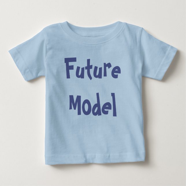 Camiseta Para Bebê Modelo futuro (Frente)