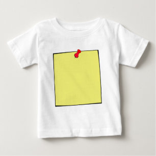 Camiseta Para Bebê Modelo Postar Pino De Nota