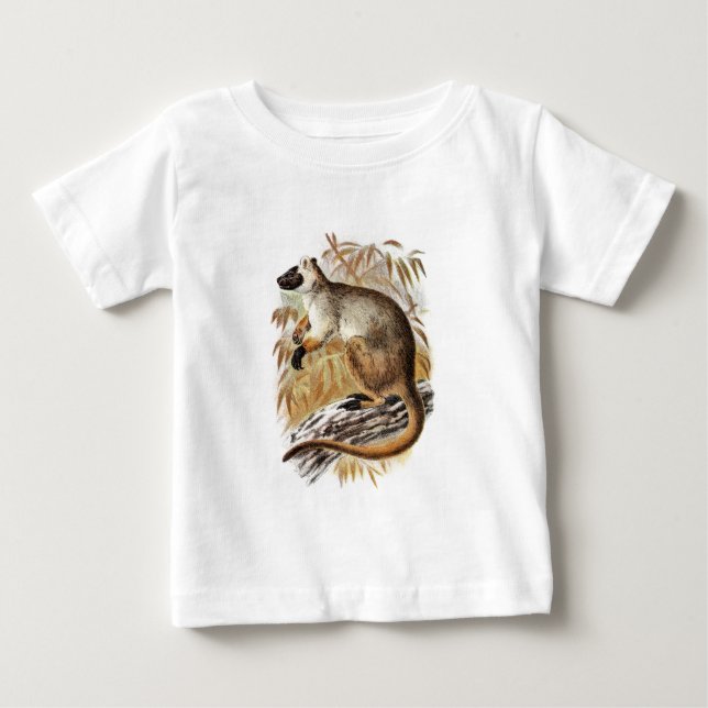 Camiseta Para Bebê Modelo velho dos cangurus do canguru de árvore dos (Frente)