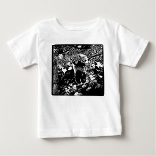 Camiseta Para Bebê Modelos de Urso: Cubos de Urso Panda 01