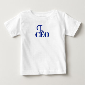 Camiseta Para Bebê Modern Minimal The CEO Blue
