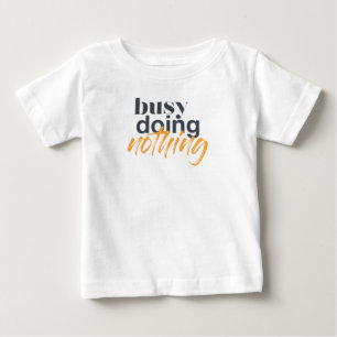 Camiseta Para Bebê Moderno design urbano e moderno de Busy Doing Noth