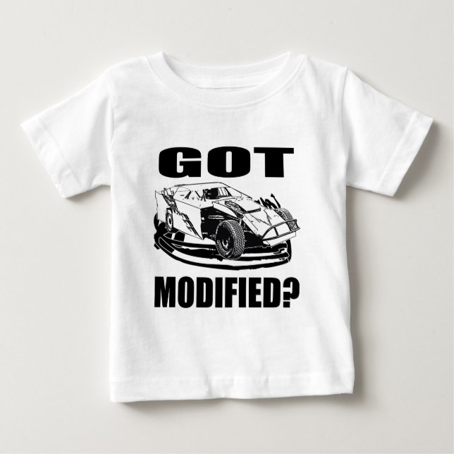 Camiseta Para Bebê Modificado? Corrida de Dirt Modified (Frente)