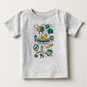 Camiseta Para Bebê modo de aperto de ramadan ligado