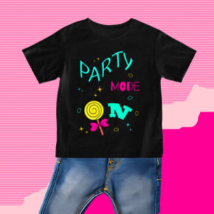 Camiseta Para Bebê Modo de festa ativado