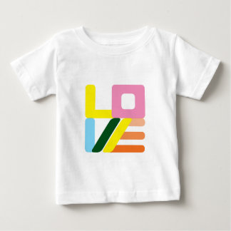 Camiseta Para Bebê MODO multicolor AMOR bebê/T-Shirt