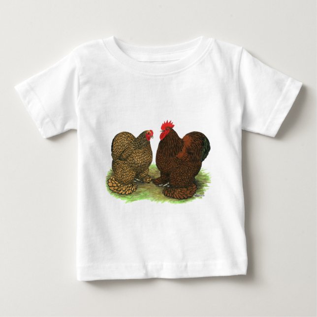 Camiseta Para Bebê Moedas: Ouro (Frente)