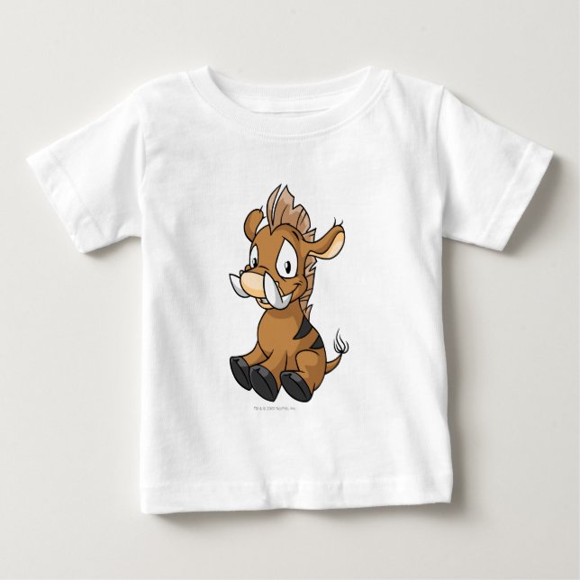 Camiseta Para Bebê Moehog Brown (Frente)