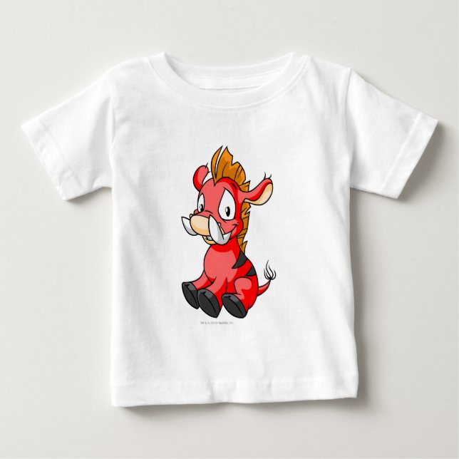 Camiseta Para Bebê Moehog Red (Frente)