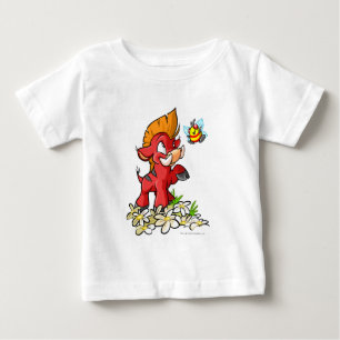 Camiseta Para Bebê Moehog vermelho e zumbido