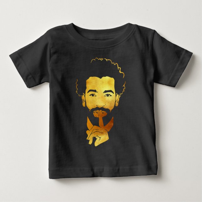 Camiseta Para Bebê Mohamed Salah, o futebol do rei egípcio (Frente)