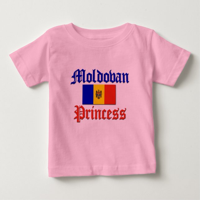 Camiseta Para Bebê Moldávia Princesa (Frente)