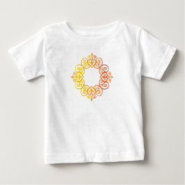 Camiseta Para Bebê Moldura Ornamentada Vintage Borda Decorativa Elega