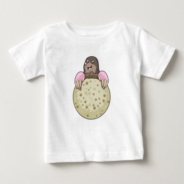 Camiseta Para Bebê Mole com Lua (Frente)