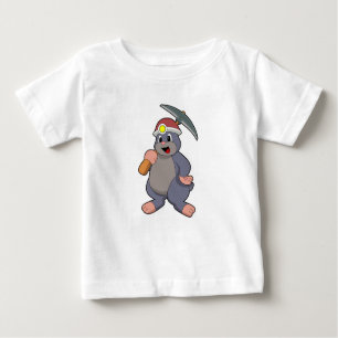 Camiseta Para Bebê Mole com picaxe