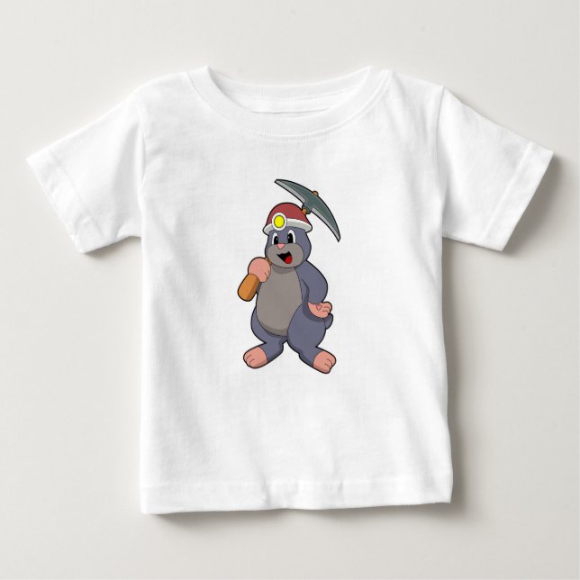 Camiseta Para Bebê Mole com picaxe (Frente)