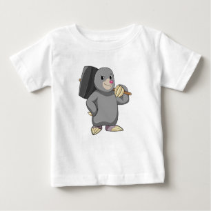 Camiseta Para Bebê Mole como Handyman com Hammer