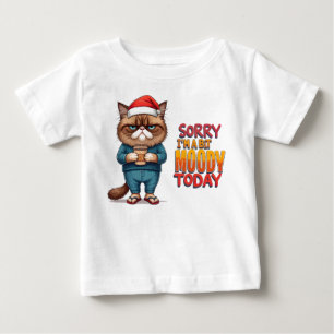 Camiseta Para Bebê Molho de Natal para Gatos Grumosos