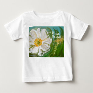 Camiseta Para Bebê Momento do precioso - Potência floral de anêmona