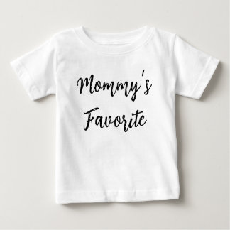 Camiseta Para Bebê Mommy’s Favorite  – Cute Minimal Kids