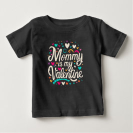 Camiseta Para Bebê Mommy's Valentine