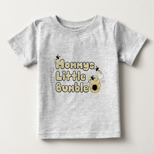 Camiseta Para Bebê Momys pouco Bumble (Frente)