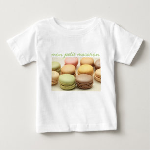 Camiseta Para Bebê Mon petit macaron